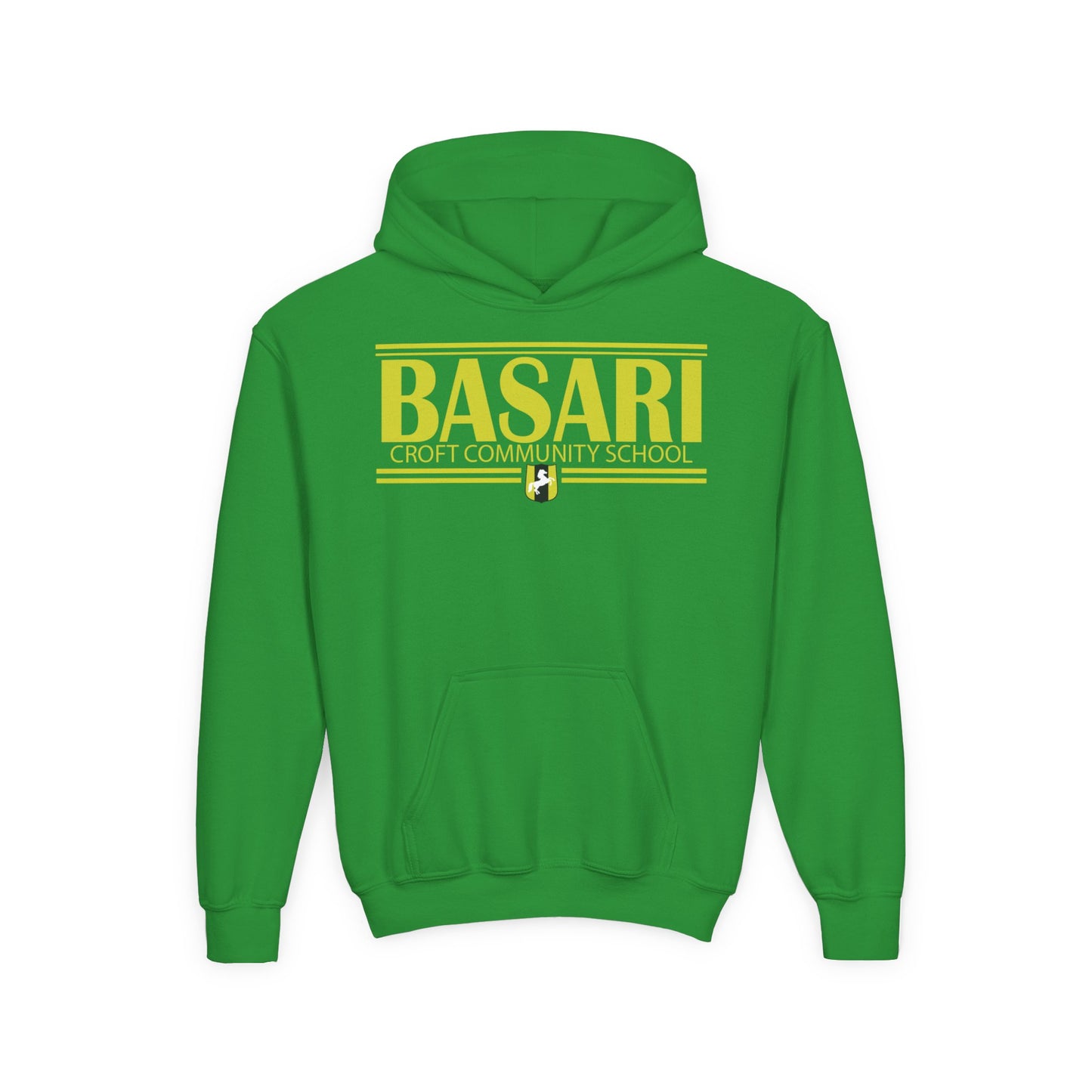 Basari Youth Hooded Sweatshirt - Stylish School Spirit Wear, Perfect for Students, Gifts for Graduations, Casual Everyday Use