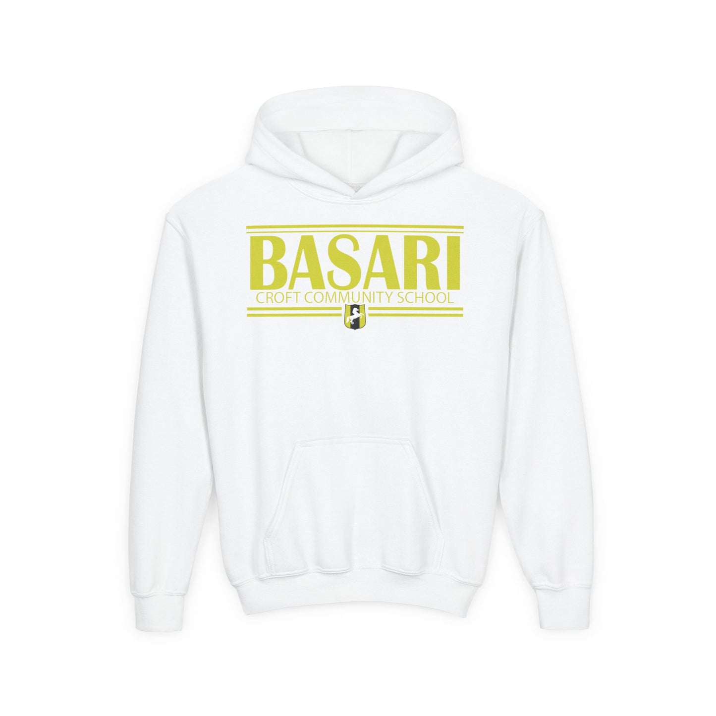 Basari Youth Hooded Sweatshirt - Stylish School Spirit Wear, Perfect for Students, Gifts for Graduations, Casual Everyday Use