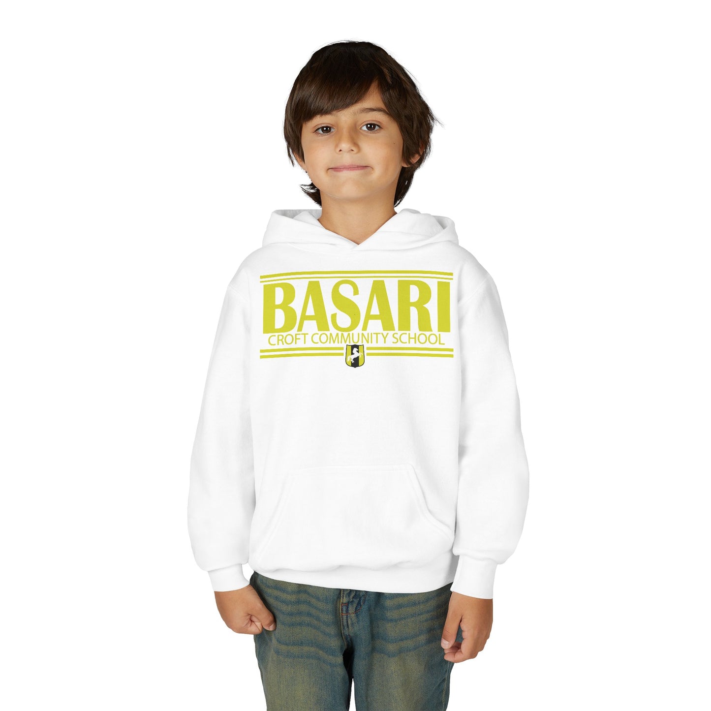 Basari Youth Hooded Sweatshirt - Stylish School Spirit Wear, Perfect for Students, Gifts for Graduations, Casual Everyday Use