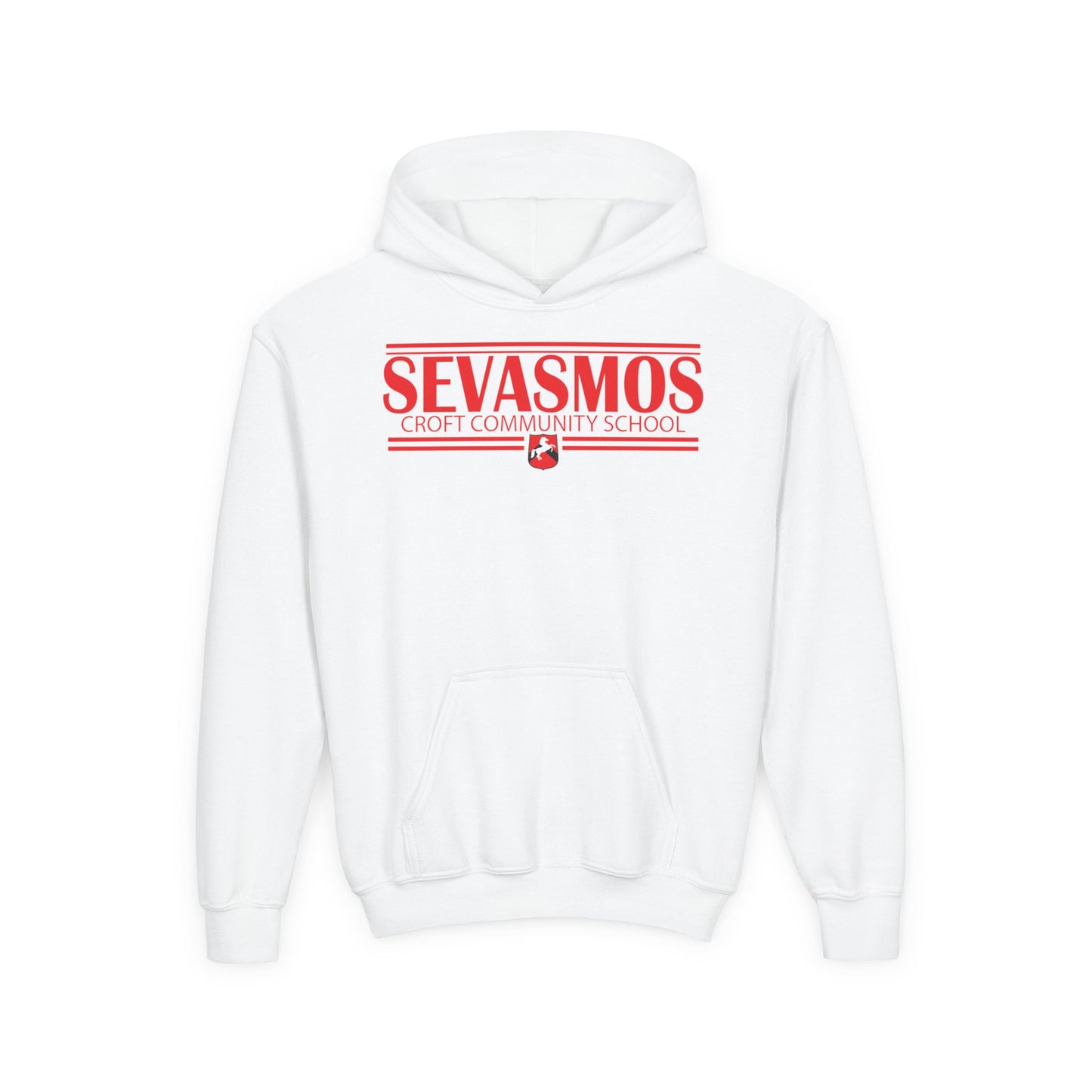 Sevasmos Youth Hooded Sweatshirt - Stylish School Spirit Wear, Perfect for Students, Gifts for Graduations, Casual Everyday Use