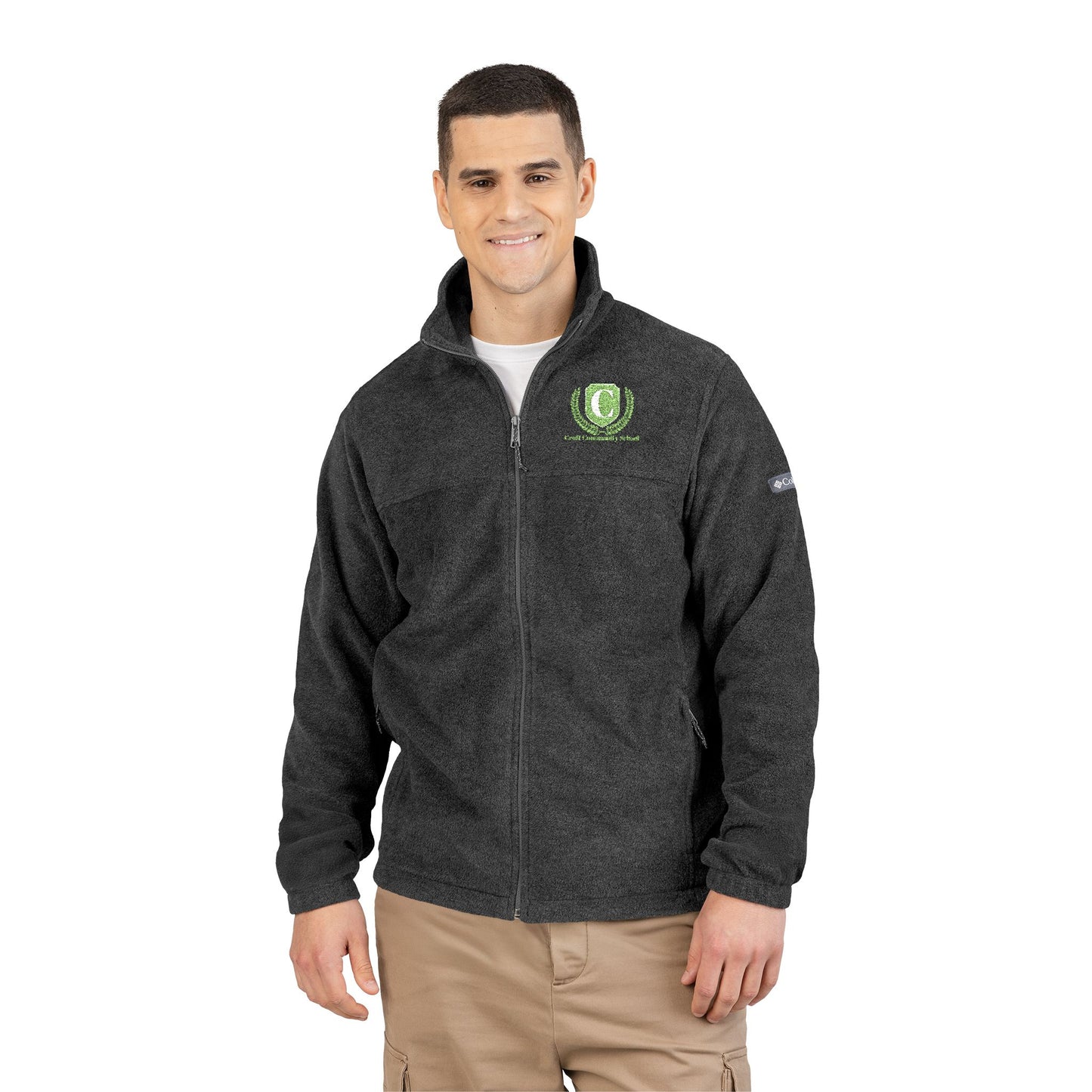 Unisex Embroidered Columbia Fleece Jacket | Warm Outdoor Layer, Cozy Gift, Hiking Companion, Team Jacket, Custom Apparel