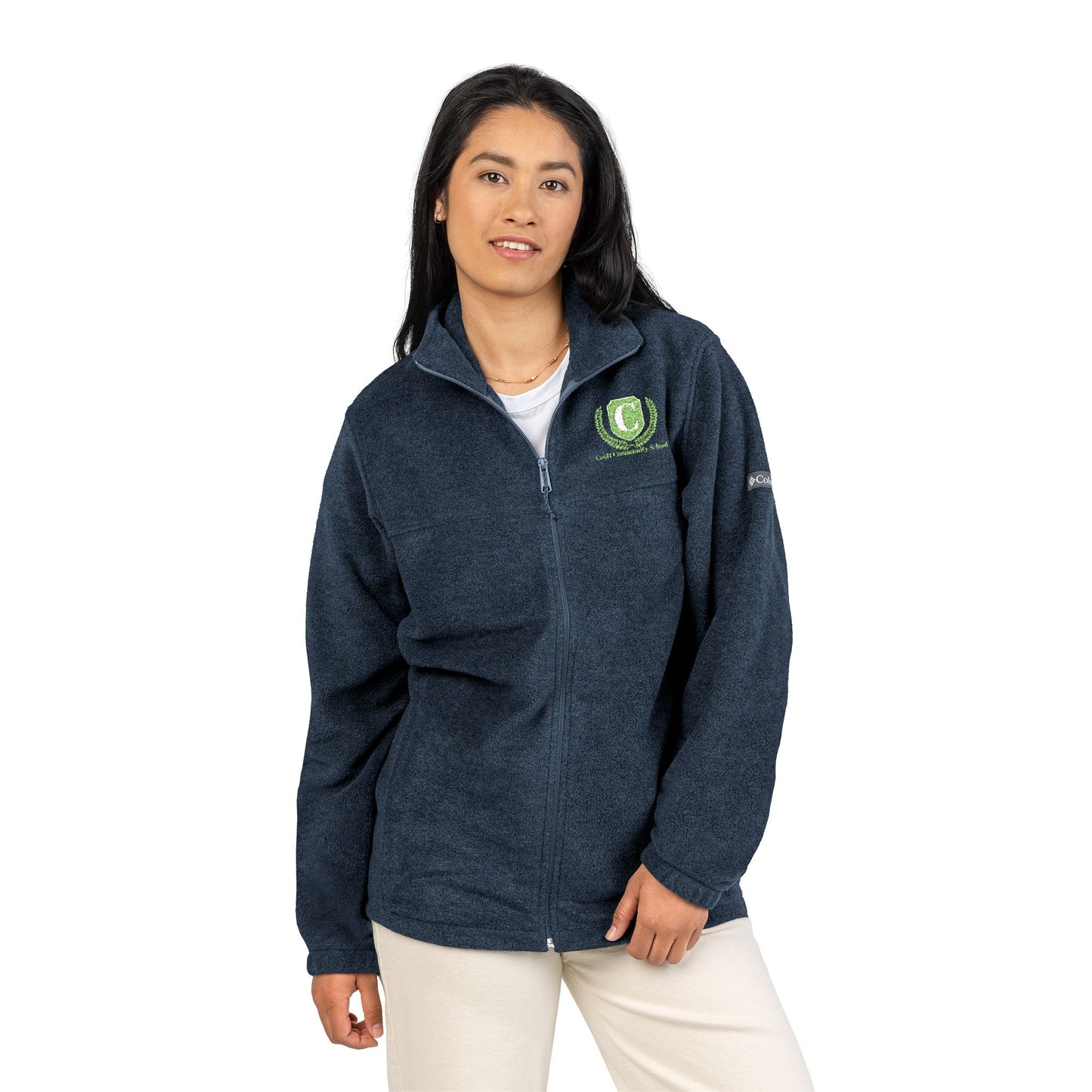 Unisex Embroidered Columbia Fleece Jacket | Warm Outdoor Layer, Cozy Gift, Hiking Companion, Team Jacket, Custom Apparel