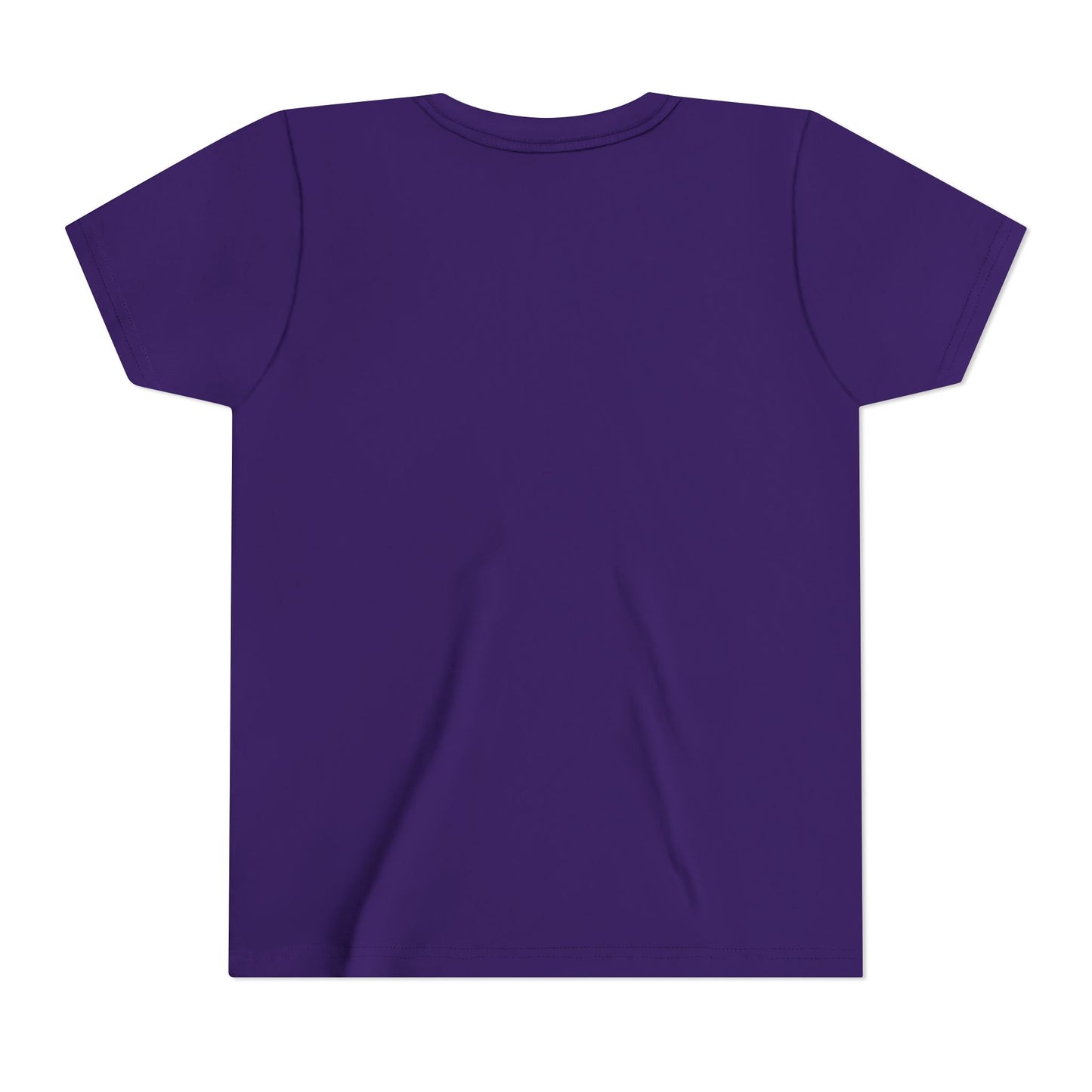 Yusha white lettering purple t shirt