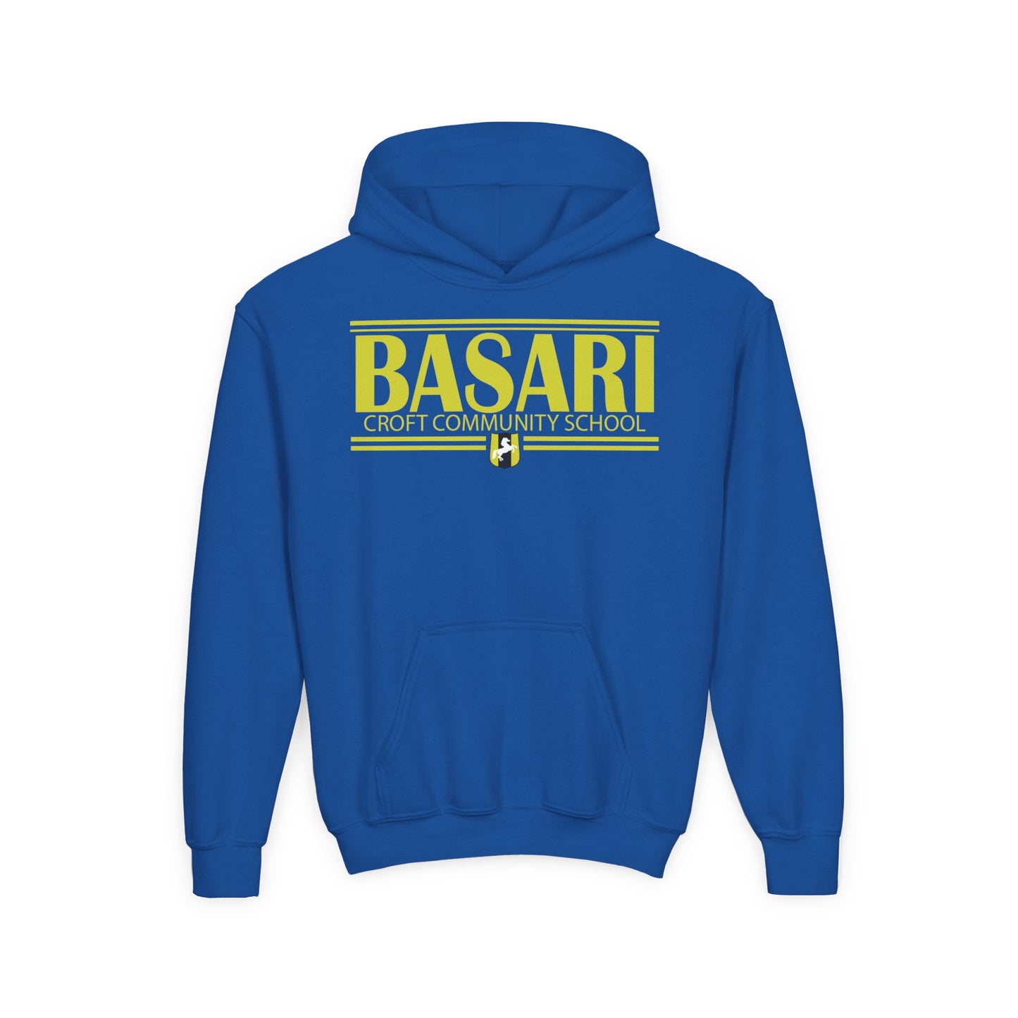 Basari Youth Hooded Sweatshirt - Stylish School Spirit Wear, Perfect for Students, Gifts for Graduations, Casual Everyday Use