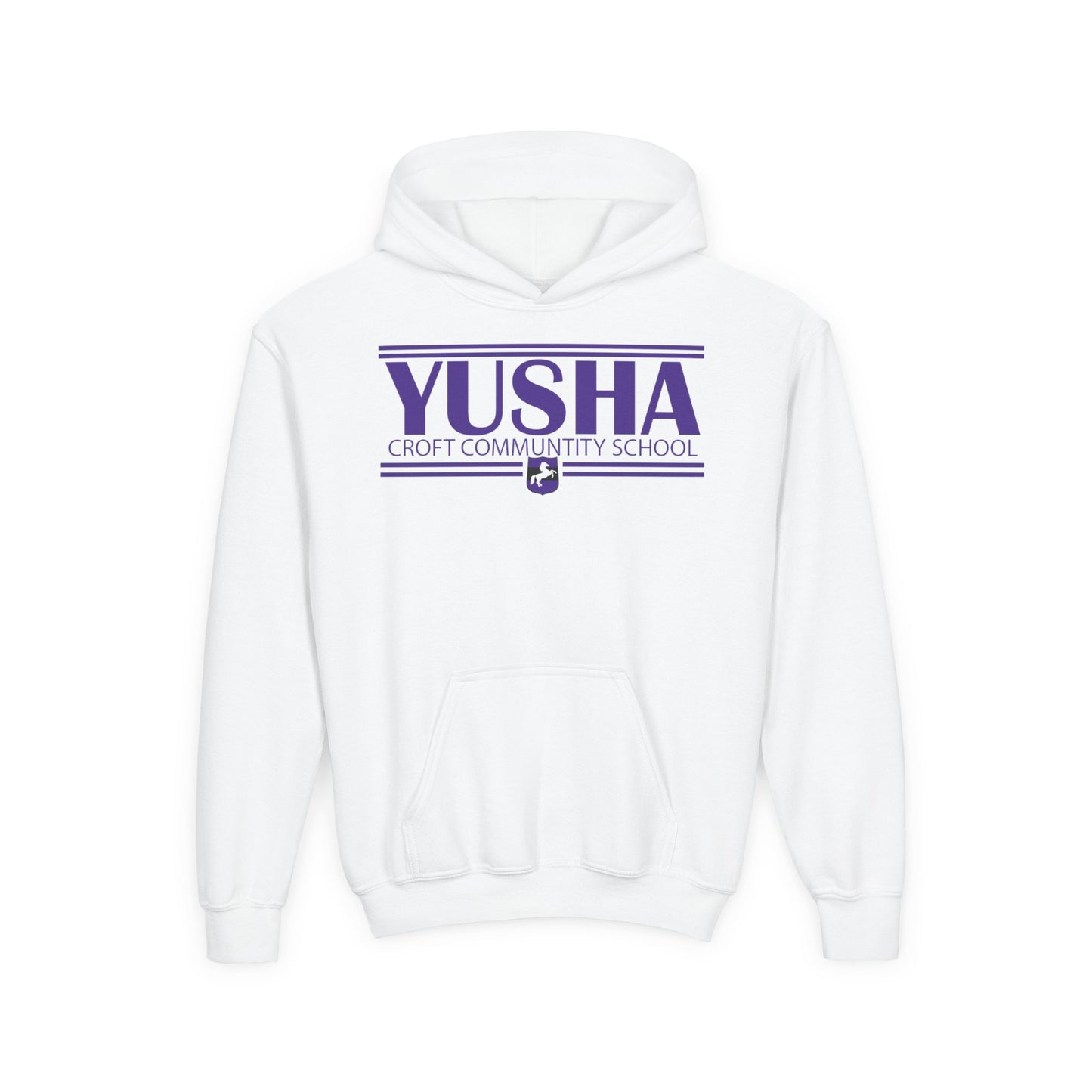 Yusha Youth Hooded Sweatshirt - Stylish School Spirit Wear, Perfect for Students, Gifts for Graduations, Casual Everyday Use