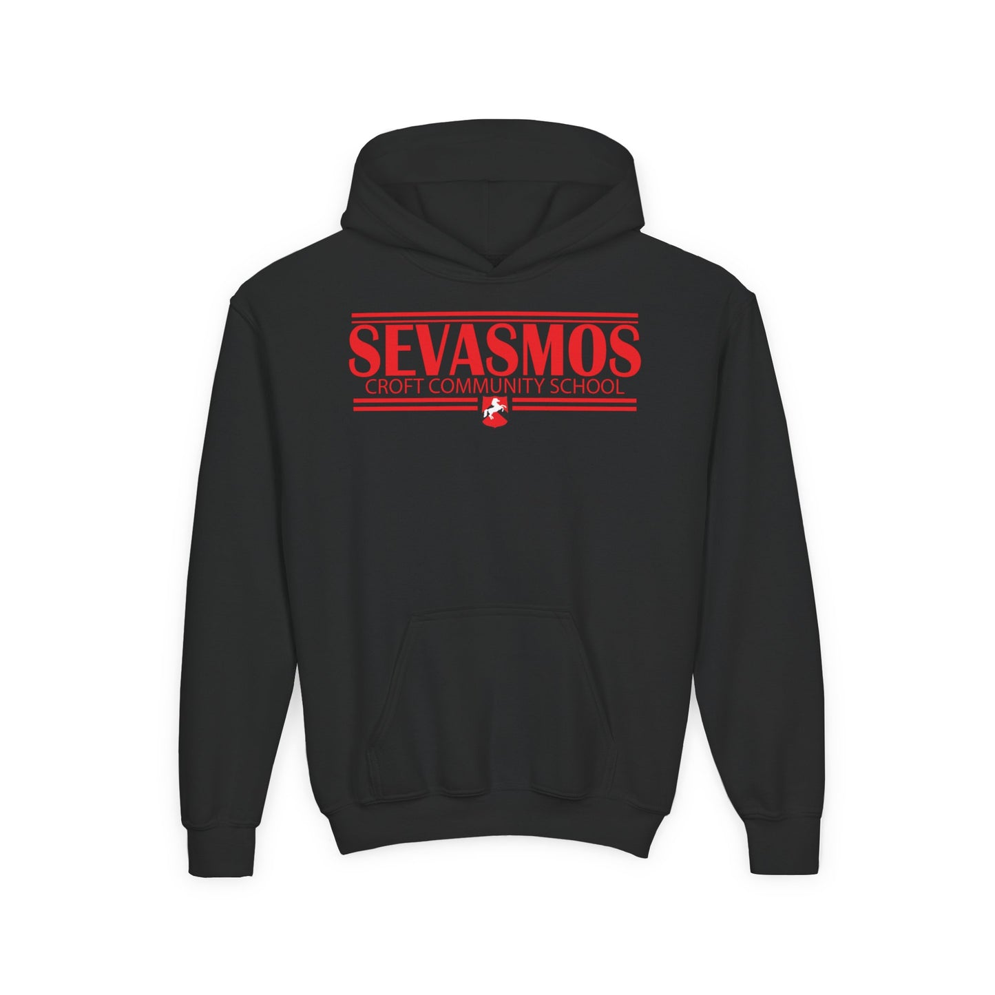 Sevasmos Youth Hooded Sweatshirt - Stylish School Spirit Wear, Perfect for Students, Gifts for Graduations, Casual Everyday Use