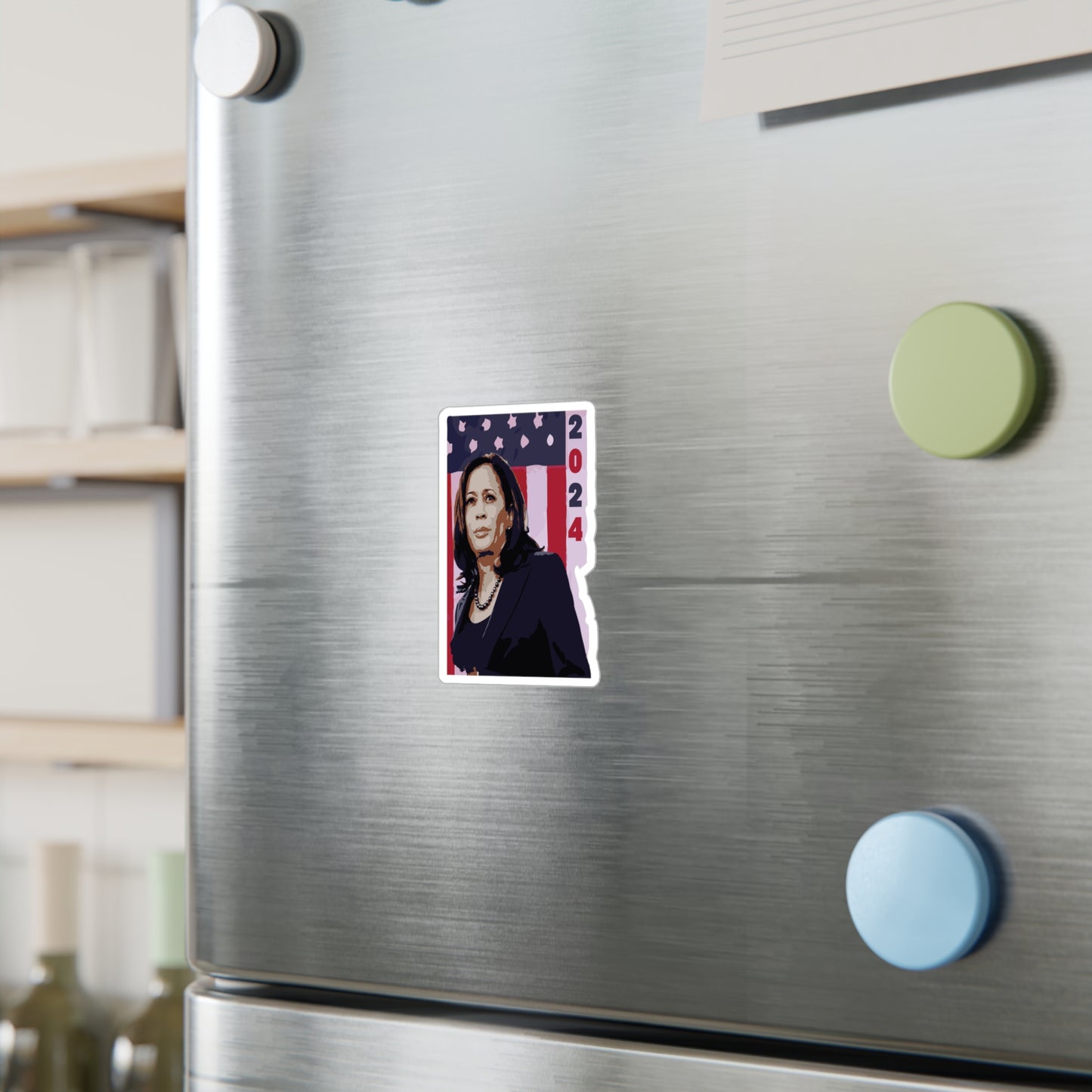 Kamala Harris 2024 Kiss Cut Sticker