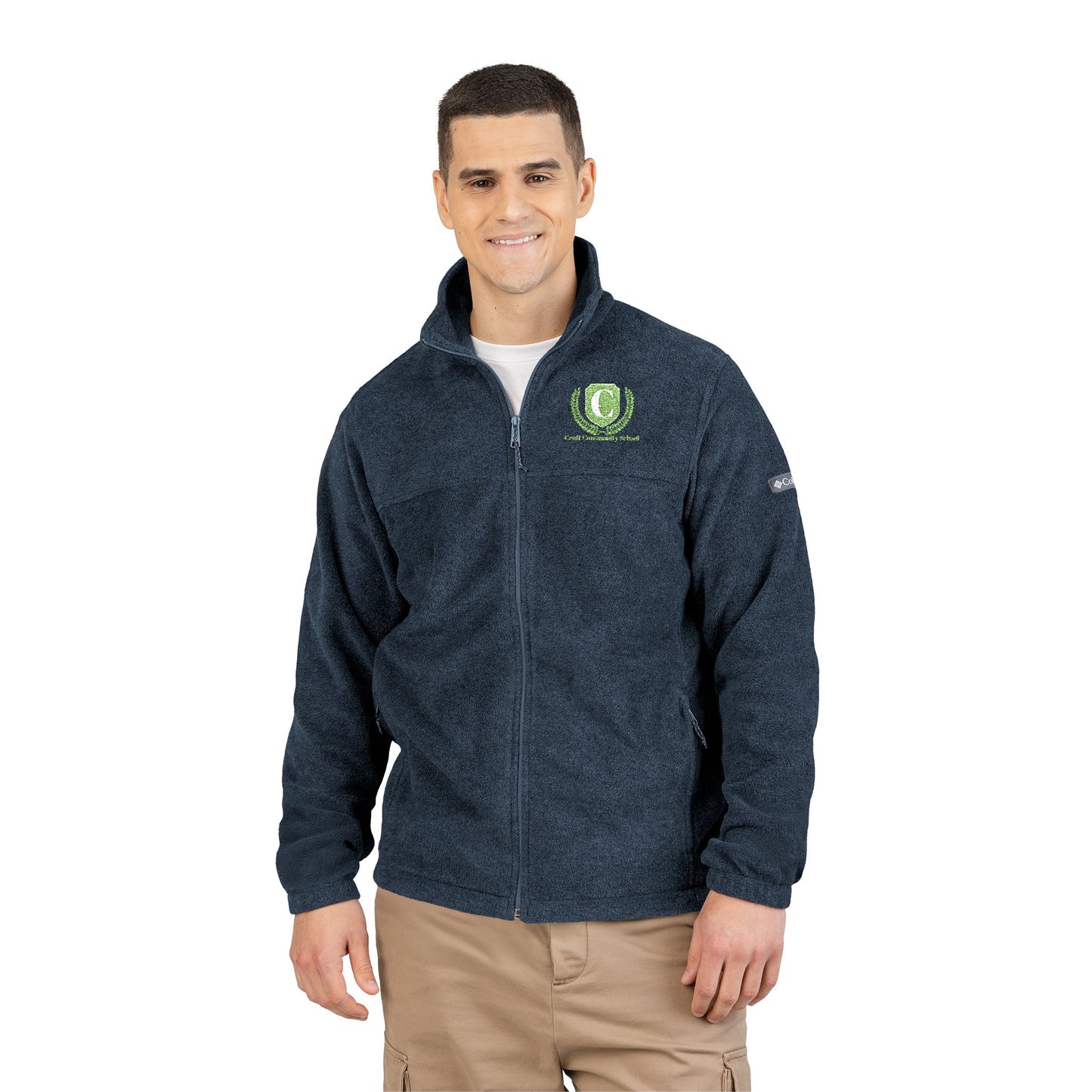 Unisex Embroidered Columbia Fleece Jacket | Warm Outdoor Layer, Cozy Gift, Hiking Companion, Team Jacket, Custom Apparel