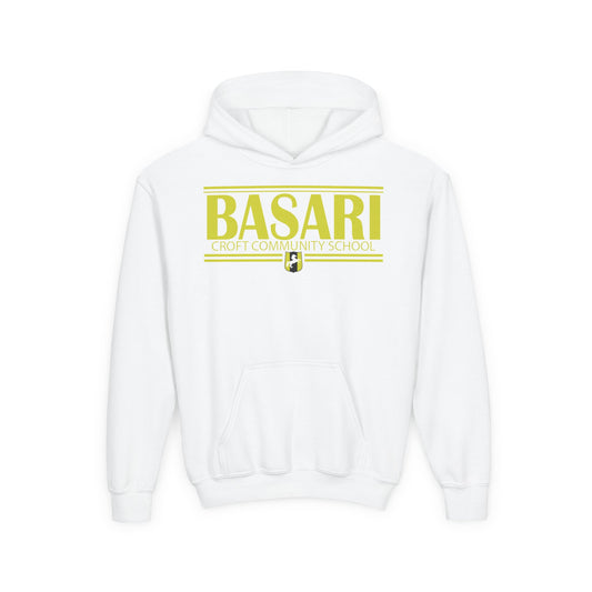 Basari Youth Hooded Sweatshirt - Stylish School Spirit Wear, Perfect for Students, Gifts for Graduations, Casual Everyday Use