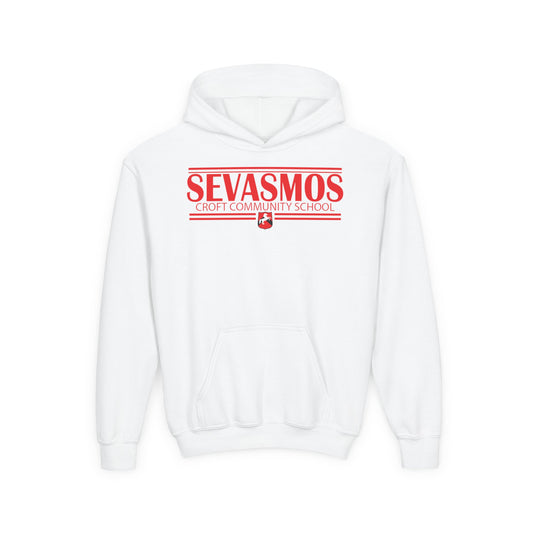 Sevasmos Youth Hooded Sweatshirt - Stylish School Spirit Wear, Perfect for Students, Gifts for Graduations, Casual Everyday Use