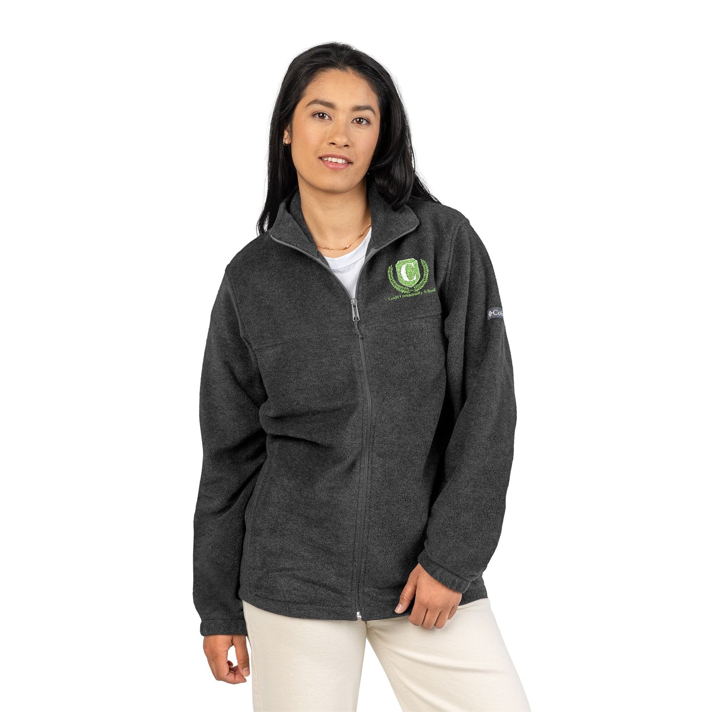 Unisex Embroidered Columbia Fleece Jacket | Warm Outdoor Layer, Cozy Gift, Hiking Companion, Team Jacket, Custom Apparel