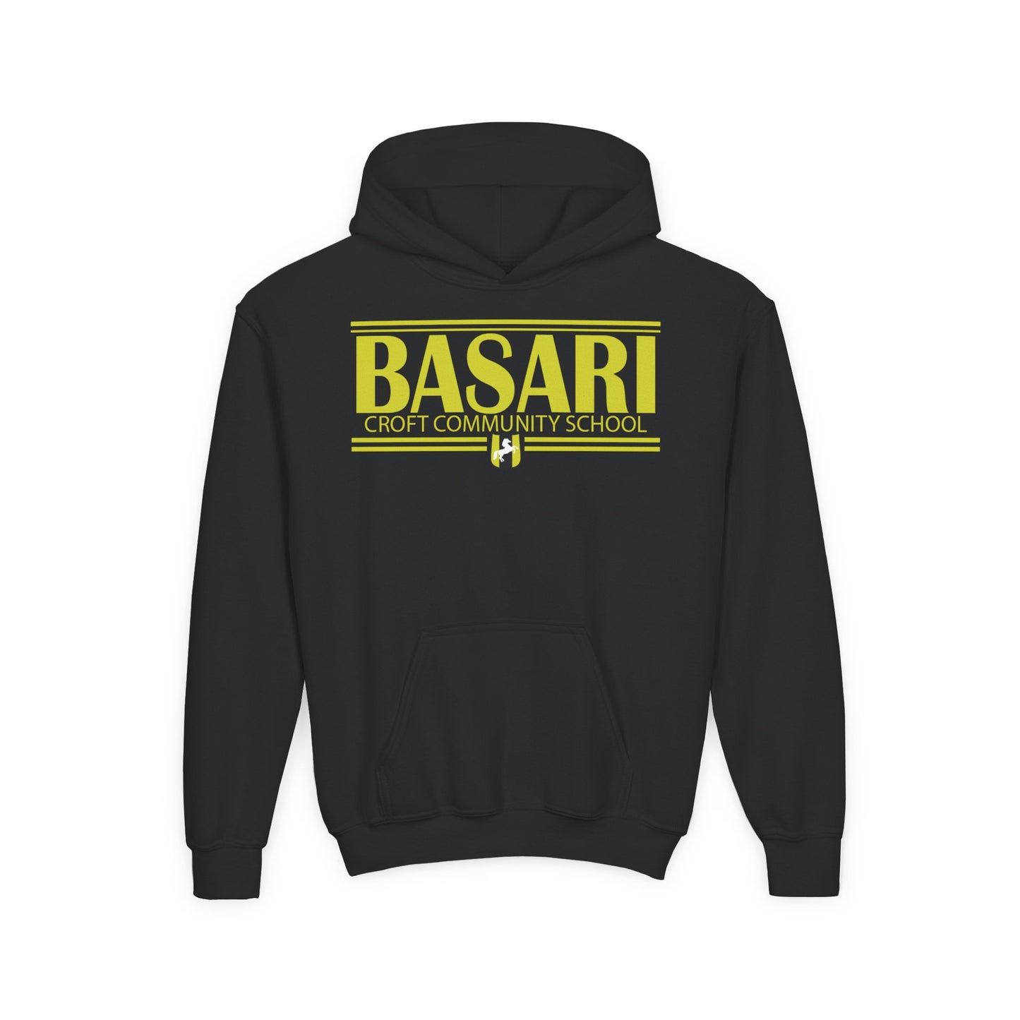 Basari Youth Hooded Sweatshirt - Stylish School Spirit Wear, Perfect for Students, Gifts for Graduations, Casual Everyday Use
