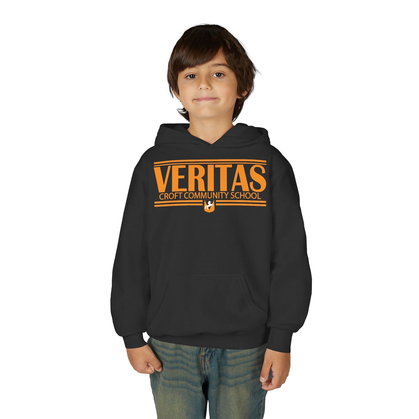 Veritas Youth Hooded Sweatshirt - Stylish School Spirit Wear, Perfect for Students, Gifts for Graduations, Casual Everyday Use