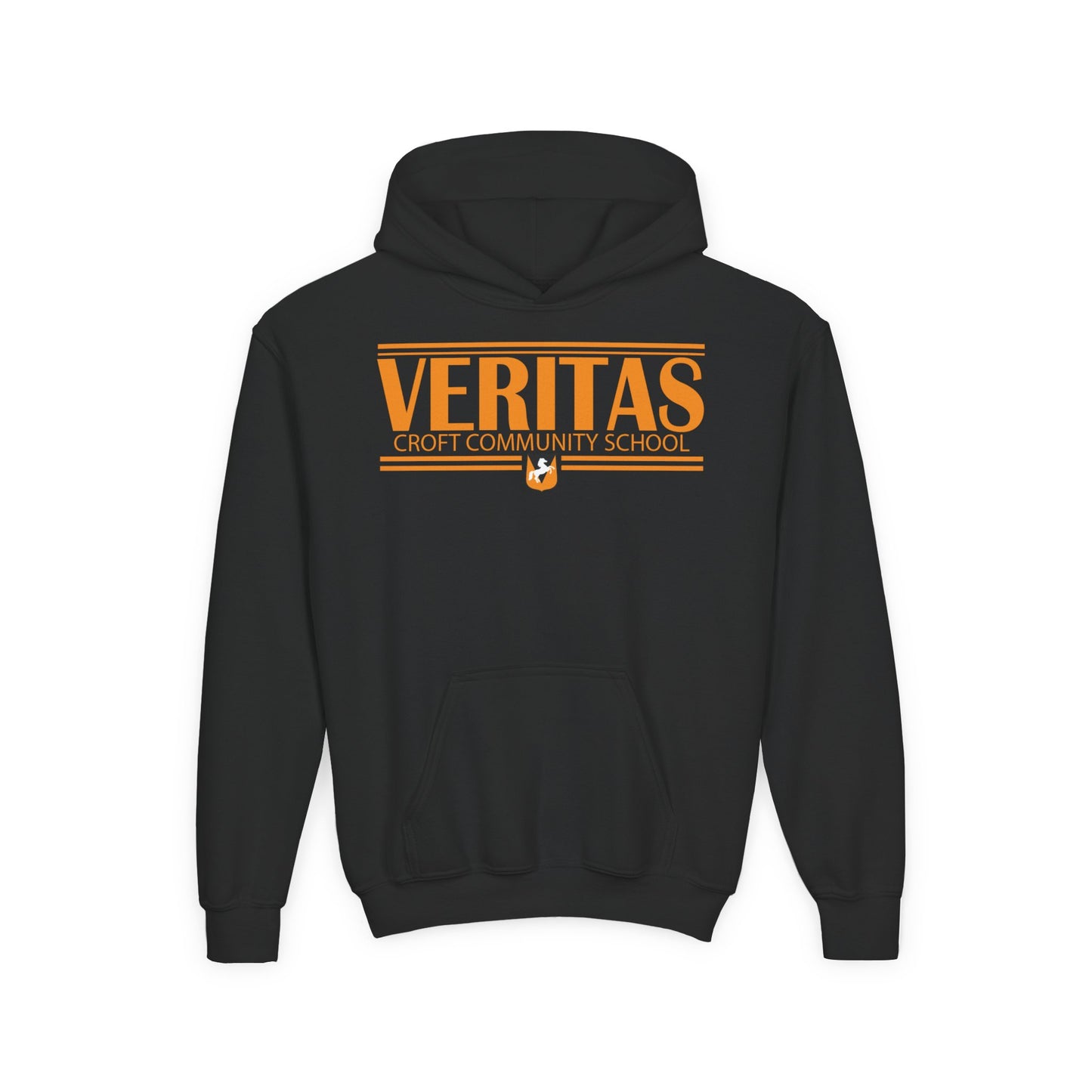 Veritas Youth Hooded Sweatshirt - Stylish School Spirit Wear, Perfect for Students, Gifts for Graduations, Casual Everyday Use