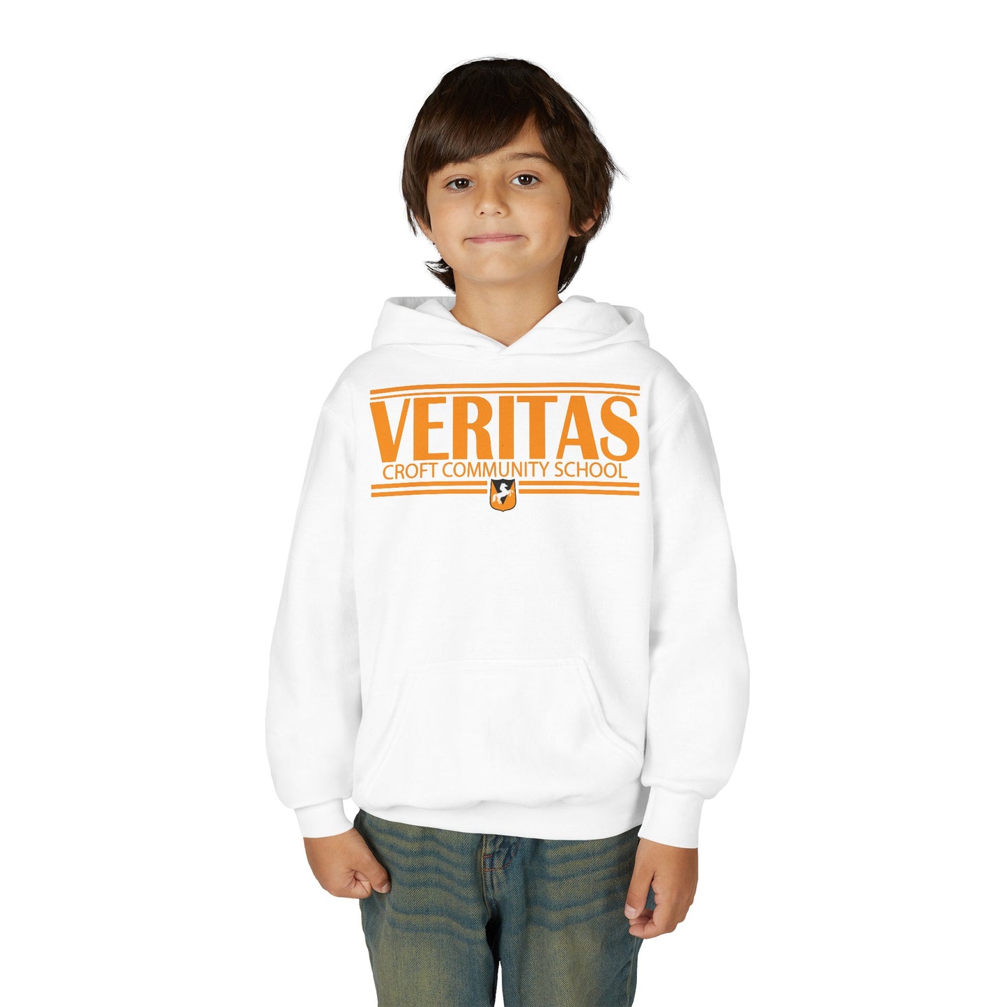 Veritas Youth Hooded Sweatshirt - Stylish School Spirit Wear, Perfect for Students, Gifts for Graduations, Casual Everyday Use