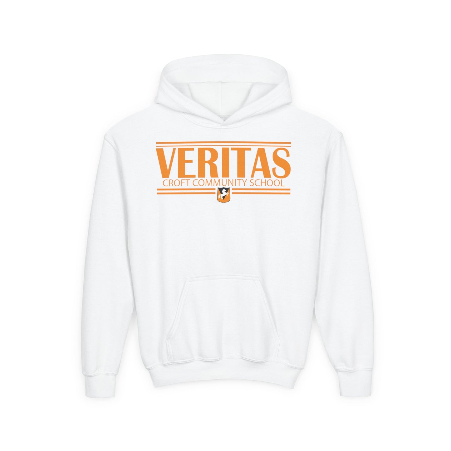 Veritas Youth Hooded Sweatshirt - Stylish School Spirit Wear, Perfect for Students, Gifts for Graduations, Casual Everyday Use