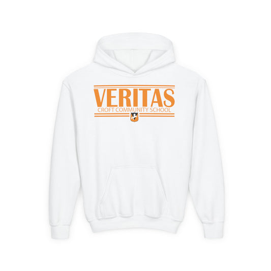 Veritas Youth Hooded Sweatshirt - Stylish School Spirit Wear, Perfect for Students, Gifts for Graduations, Casual Everyday Use