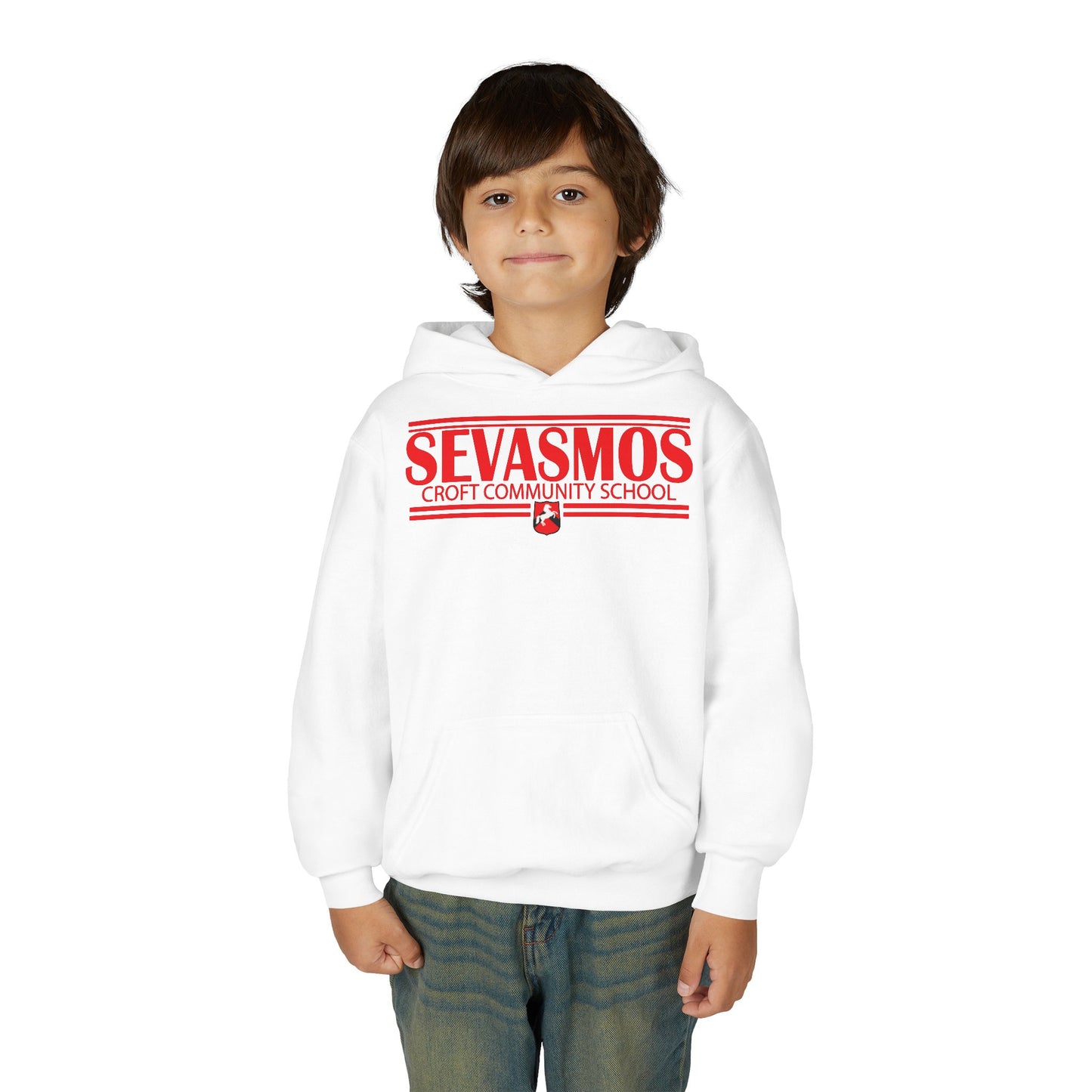Sevasmos Youth Hooded Sweatshirt - Stylish School Spirit Wear, Perfect for Students, Gifts for Graduations, Casual Everyday Use