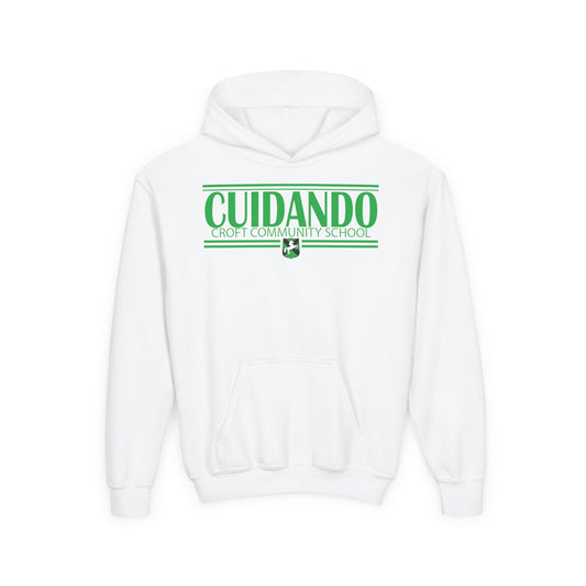 Cuidando Youth Hooded Sweatshirt - Stylish School Spirit Wear, Perfect for Students, Gifts for Graduations, Casual Everyday Use