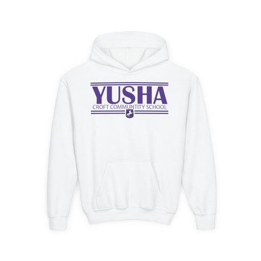 Yusha Youth Hooded Sweatshirt - Stylish School Spirit Wear, Perfect for Students, Gifts for Graduations, Casual Everyday Use