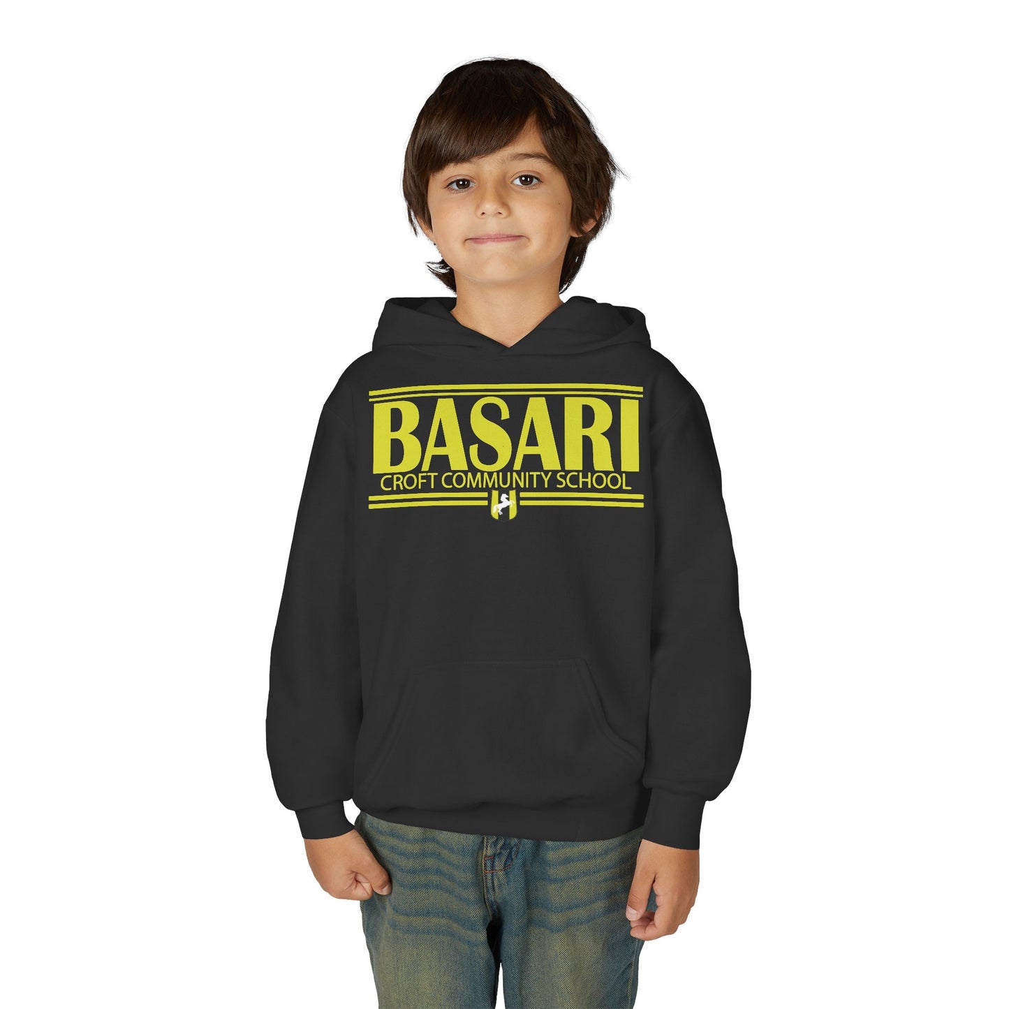 Basari Youth Hooded Sweatshirt - Stylish School Spirit Wear, Perfect for Students, Gifts for Graduations, Casual Everyday Use